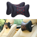 2PCS Car Seat Headrest Pad Memory Travel Pillow Head Neck Rest Support Cushion