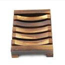 natural wooden soap tray holder handmade container storage dish bathroom vinta Z