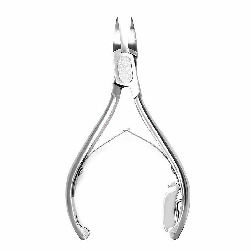 Stainless Steel Toenail Scissor Clipper Ingrown Nail Pedicure Set Kits J2A3