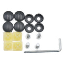 Antirust Car License Plate Frame Screws Fastener & Chrome Caps Cover Repalce