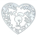 2pcs Love Rabbit Cutting Dies Stencils Scrapbooking Embossing Folder DIY