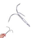 3-Claw Stainless Steel Outdoor Grappling Hook Climbing Claw 15x13.5x7cm LJ