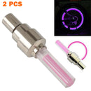 8X Bike Bicycle Car Motorcycle Wheel Tire Valve Cap Neon Lamp LED Flash Light ST