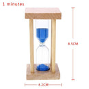Desktop Wood Frame Glass Hourglass Kid Brush Teeth Sand Timer Gifts Toys