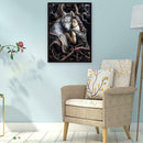 5D DIY Full Drill Diamond Painting Wolf Girl Cross Stitch Embroidery Mosaic