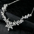 Romantic Fashion Set Jewelry Floral Design Wedding Jewelry Set Bridal Jewel