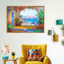5D DIY Full Drill Diamond Painting Quiet Seaside Cross Stitch Embroidery