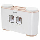 ecoco Automatic Toothpaste ecoco Dispenser Dust-Proof Toothbrush Holder Wit