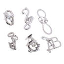 6pc IQ Test Toys Wire Puzzles Mind Game Brain Teaser Magic Puzzles Game DIY