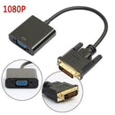 1080p DVI-D 24+1 Pin Male to VGA 15Pin Female Cable Converter Bes Adapter A P3Y3