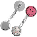Smile Face Clip Nurse Pendant Pocket Quartz Watch New M3I5