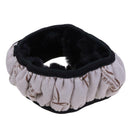Car Soft Elastic Winter Warm Plush Steering Wheel Cover(Black)