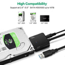 USB 3.0 to SATA 2.5Inch 3.5Inch Hard Disk Drive SSD Adapter Cable Wire Cord