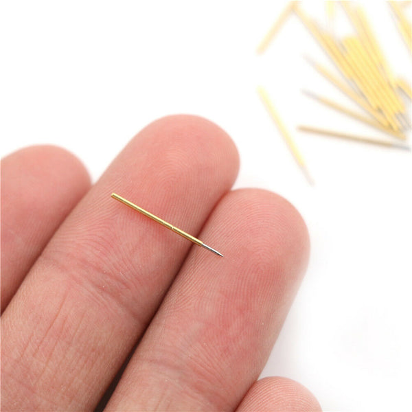 100x P50-B1 Dia 0.68mm Length 16mm 75g Spring Pressure Test Probe Pogo Pin   Z