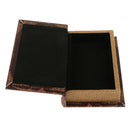 Retro Book Simulation Storage Box Case Home Office Ornament Decor-Brown