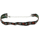 Womens Bohemia Embroidery Choker Flower Simple Choker Necklace Colour: blac