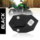 Motorcycle Kickstand Pad Support for Soft Ground Outdoor Parking, Compatibl