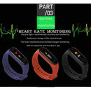 M4  Smart Watch Heart Rate & Blood Pressure Monitor Tracker Black