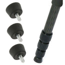 3 Pcs Tripod Rubber Feet and 1/4" Thread Screw for Nikon Manfrotto Bionano