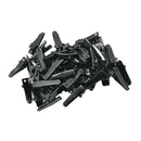 50x Mini Flat Metal Single Prong Alligator Hair Clips Barrette Findings 24mm