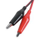 2 x 92 cm dual double ended probe cayman alligator clip cable A4I7