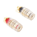 2 Pcs Mini Amplifier Speaker Terminal Binding Post Banana Plug Connector