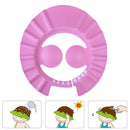 Adjustable Baby Kids Shampoo Cap Bath Shower Cap Wash Hair Shield Pink