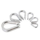 20 Pcs Stainless Steel Wire Cable Rope Thimbles for 2mm Cable Marine Boat