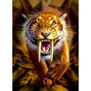 5D DIY Full Drill Diamond Painting Fierce Tiger Cross Stitch Embroidery Kit