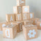 Beechwood Montessori Alphabet ABC Building Blocks Toddler Baby Grab Stacking