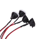 4pcs RC Car Round LED Light with Cover Vehicle Lamp Part for 1/10 Traxxas
