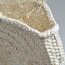 Simple Women Straw Big Round Handbag Tote Girl Circle Casual Beach Wristlet