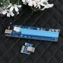 PCI-E 1X to 16X Extender Riser Card 4Pin USB3.0 Cable for Mining
