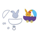 Rabbit Car DIY Metal Stencil for Scrapbooking Embossing Craft Cutting Die