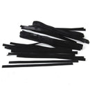 50pcs Black Cable Tie Nylon Straps Wire Hook & Loop Fasteners Organiser 24cm