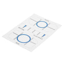 10 Sets Golf Impact Tapes Labels Recorder Kit for Woods Irons and Putter