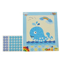 1 Pcs DIY Button Drawing Painting Interactive Material Kids Educational Toys BX