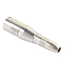 2pcs 3Pin XLR Male to 1/4in 6.35mm Female Jack Audio Cable Mic Cord Adapter A
