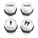 DIY Arcade Video Games Kit LED Lamp Illuminated Push Button 1P/2P Player,2X Coin