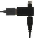 2 Packs 90 degree Right&Left Angle Micro USB 2.0 OTG Host Adapter w/ USB Power