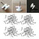 200x Plastic Wall Mounted Hooks Durable Non-Trace Nail for Brick Hardwood