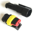 10 Kits 2Pin Way Sealed Waterproof Electrical Wire Connector Plug Car Auto 3c