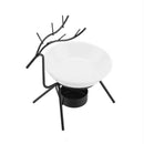 Deer Shape Iron Essential Oil Aroma Burner Candle Holder Home Decorations E D8J3