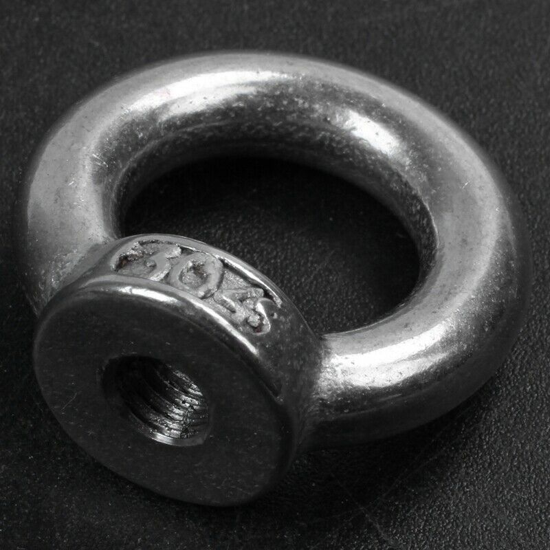 1 x M5 Thread Diameter 304 Stainless Steel Fruit Eye Round Lifting Ring