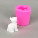 3DLovely Cat Soap Mould Silicone Candle Mold Fondant Chocolate Cake Decor mold~Z