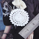 50x Handmade 2.2" Crochet Flower Appliques for Sewing Trim Craft Hat Bag DIY