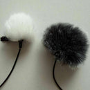 Black Fur Windscreen Windshield Wind Muff For Lapel Mic Microphone Lavalier I5Y0
