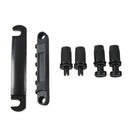 Guitar Tune-O- Matic Bridge Tailpiece Tail for Les Paul LP Style Set Black