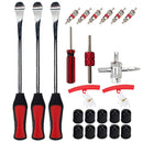 Car Bike Tire Spoons Levers Red Rim Protectors Caps Cores Tools Kit 24pcs/set