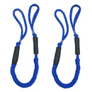 2pcs Bungee Dock Line 4 FT Rope for Boat Kayaks Anchors Tie Down Blue